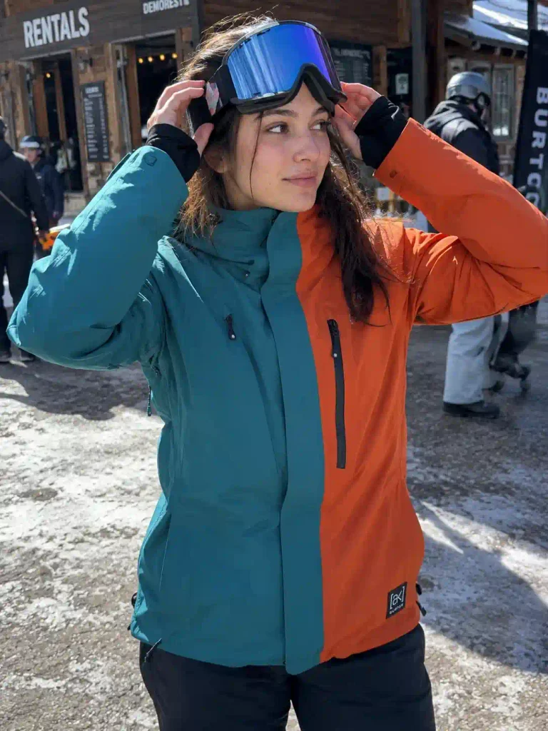  Two-tone color block jacket