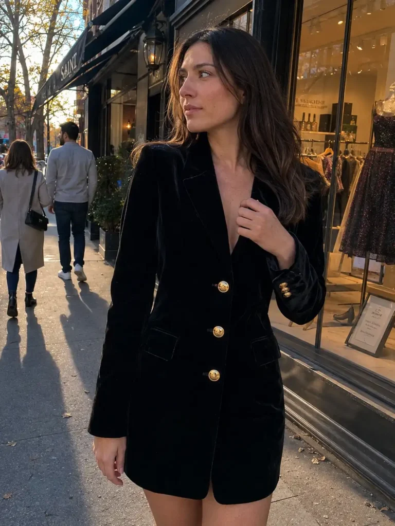 Velvet blazer