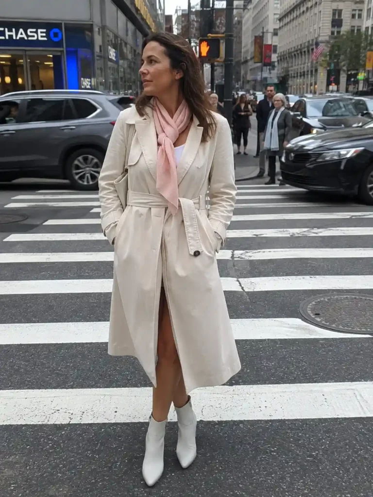 White trench