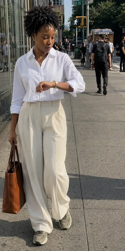 Wide-leg trousers