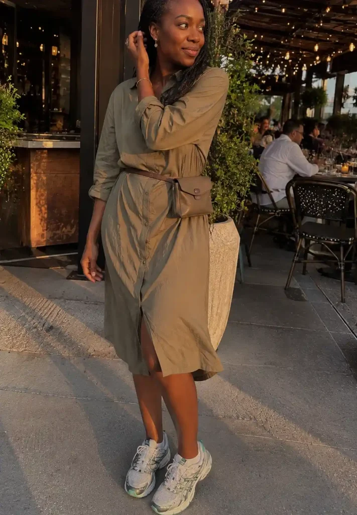 midi shirtdress
