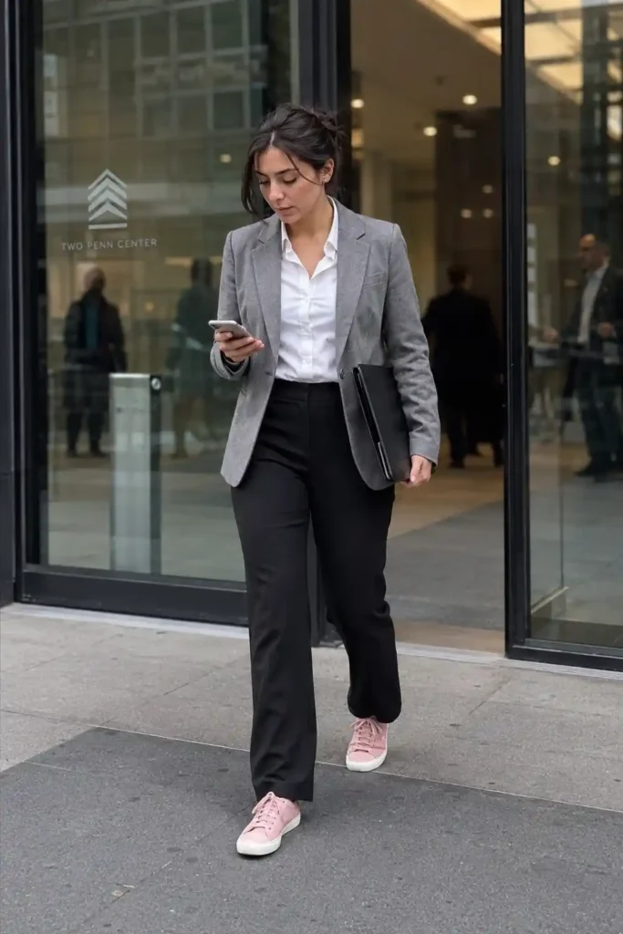 pink shoes