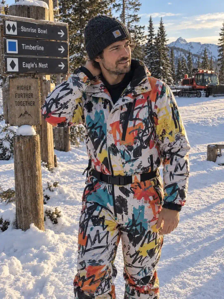 17. Rainbow gradient one-piece. A full spectrum running from your shoulders to your ankles. Not subtle, not meant to be.