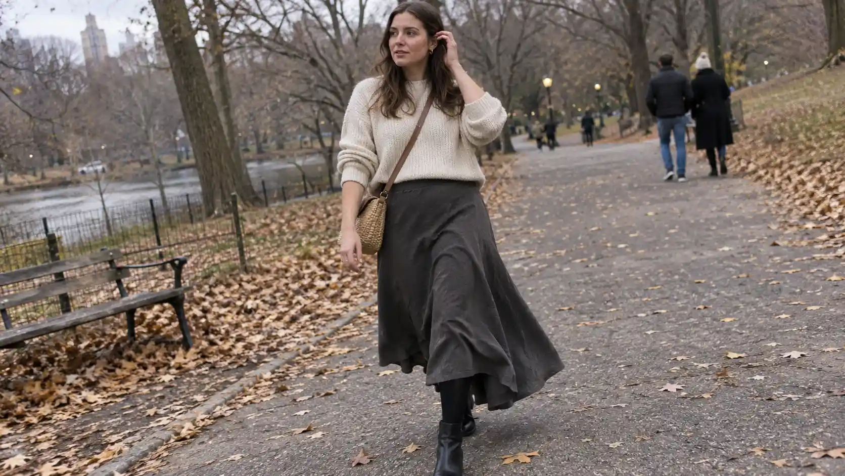 20 Long Skirt With Tights