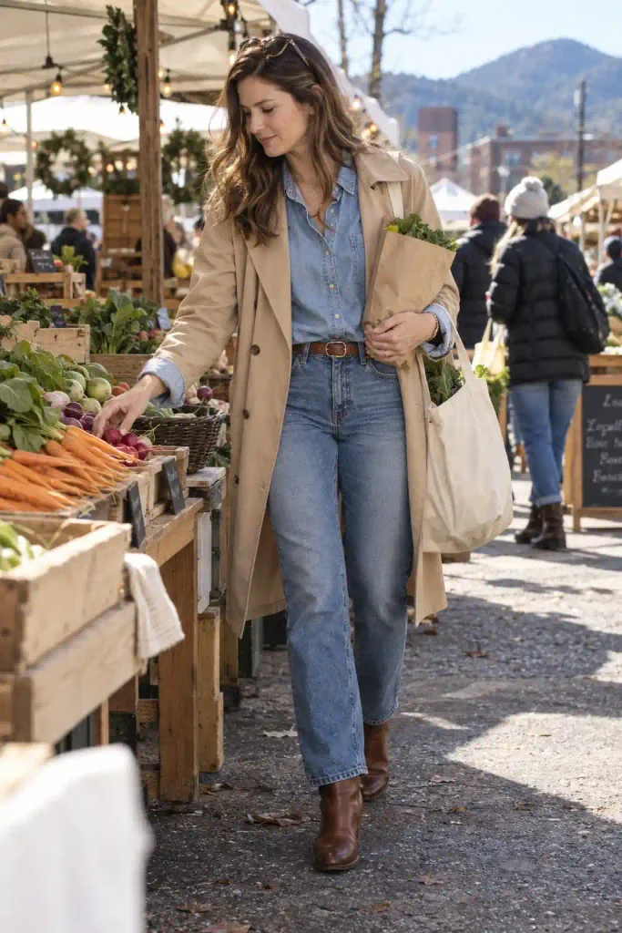 All-denim under