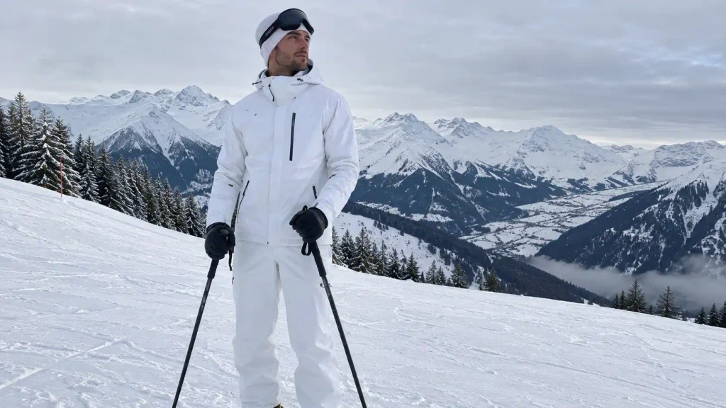 All-white winter camo