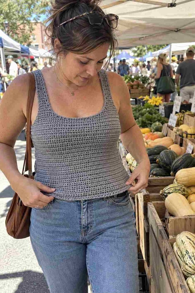 Basic single crochet tank