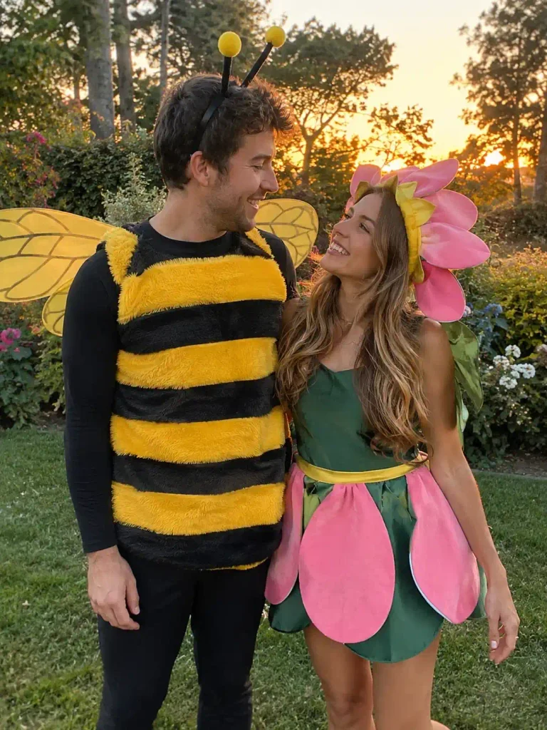 Bee and flower