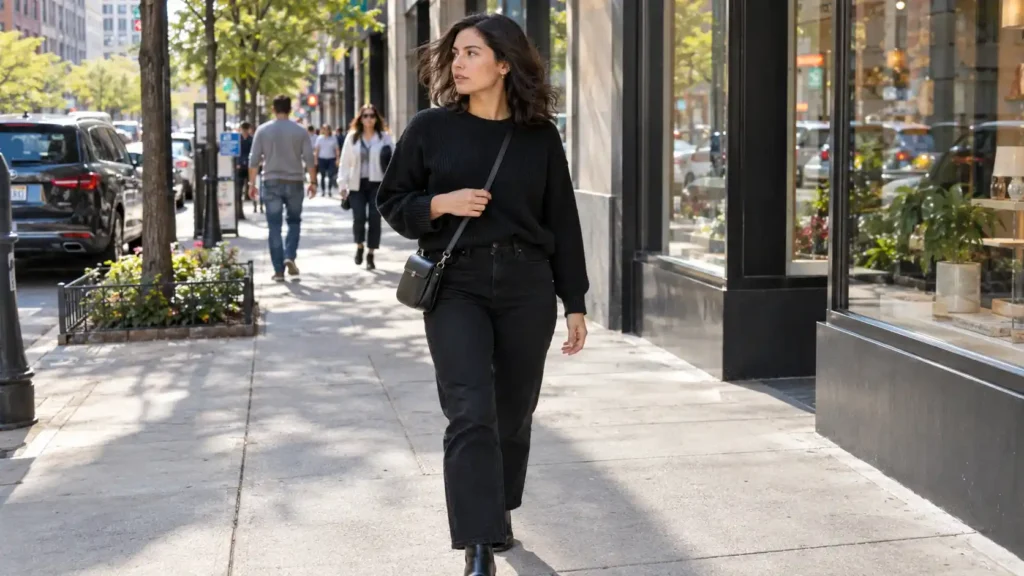 Black Sweater and Black