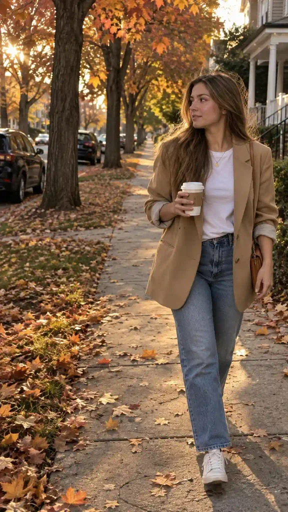 Camel blazer
