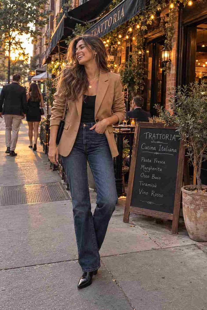Camel blazer