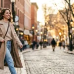 Casual Trench Coat Outfit Winter