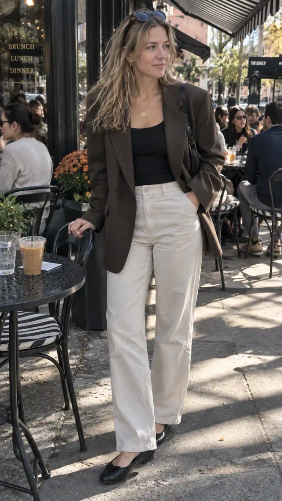 Chocolate brown blazer
