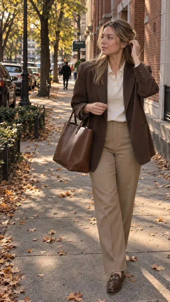 Chocolate brown blazer