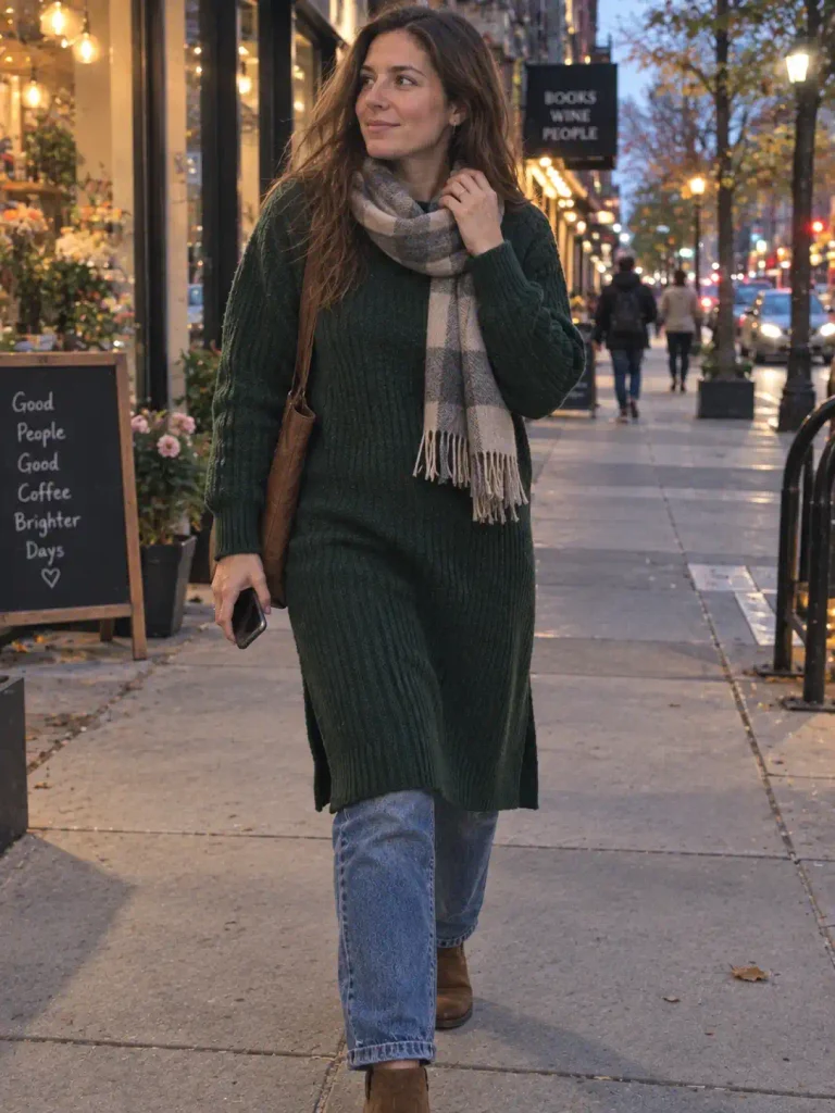 Chunky forest green