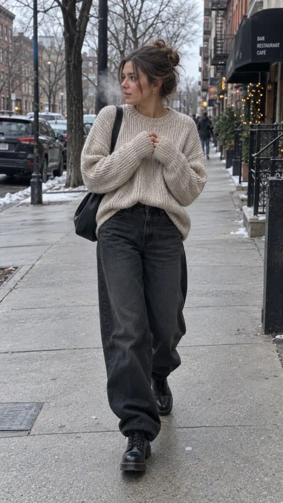 Chunky knit sweater