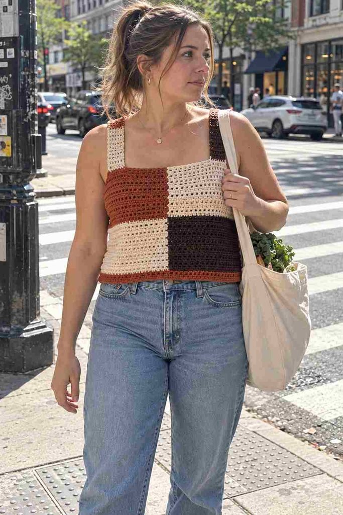 Colorblock tank