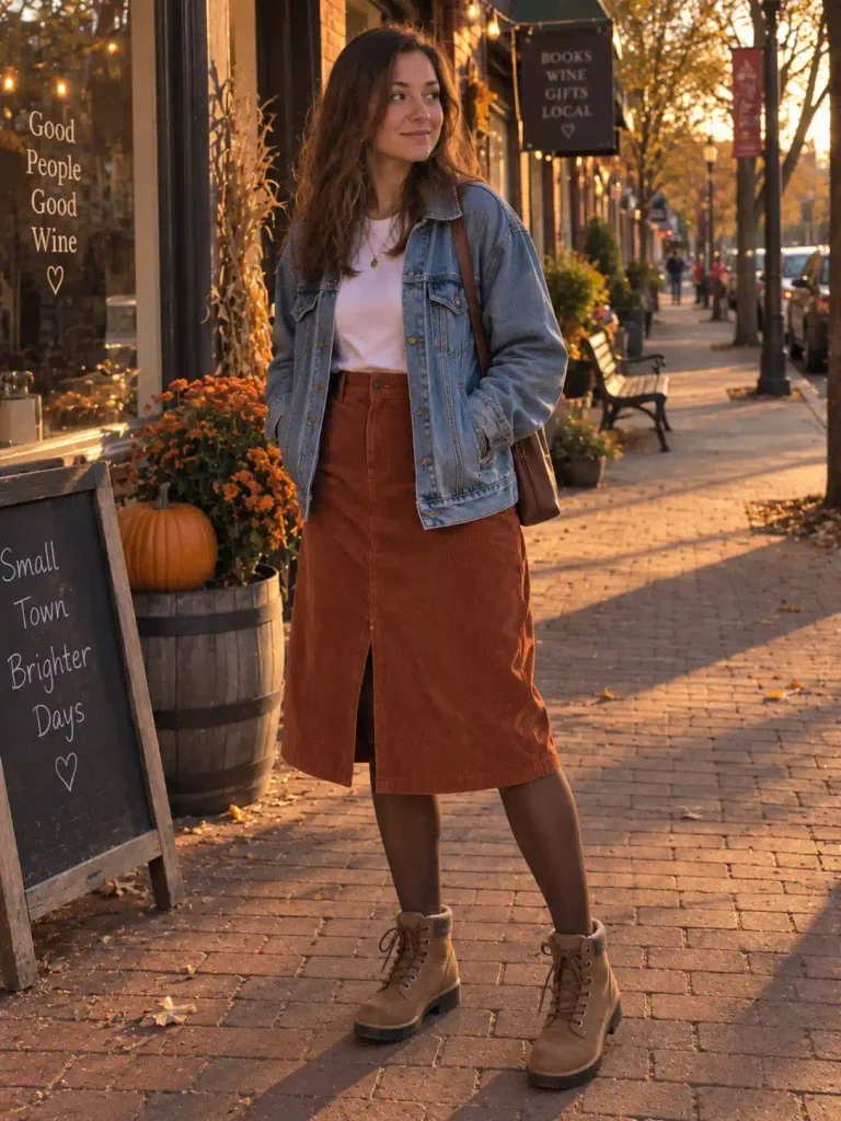 Corduroy midi