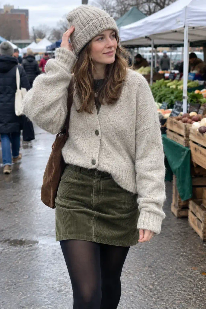 Corduroy skirt