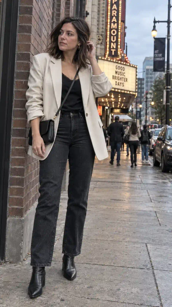 Cream blazer