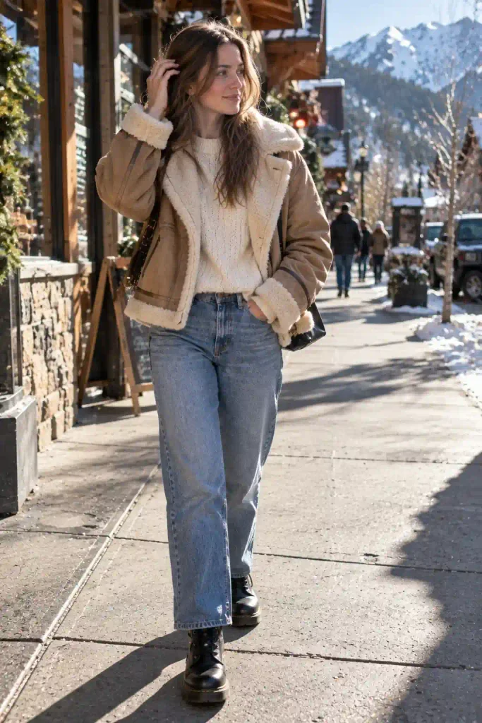 Cream sweater with