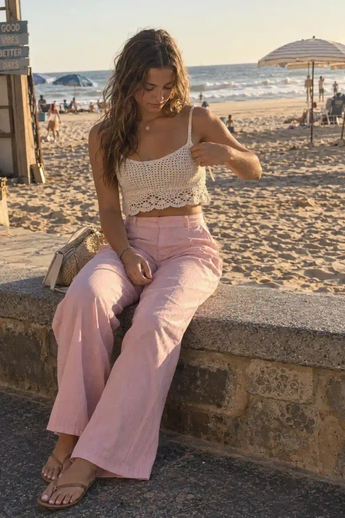 Crochet crop top