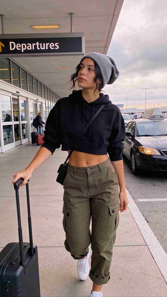 Cropped hoodie