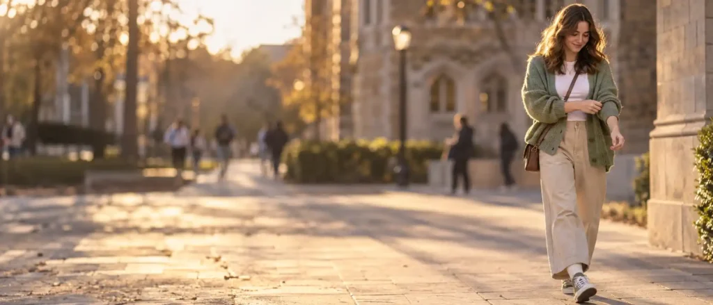 Cute & comfy campus style