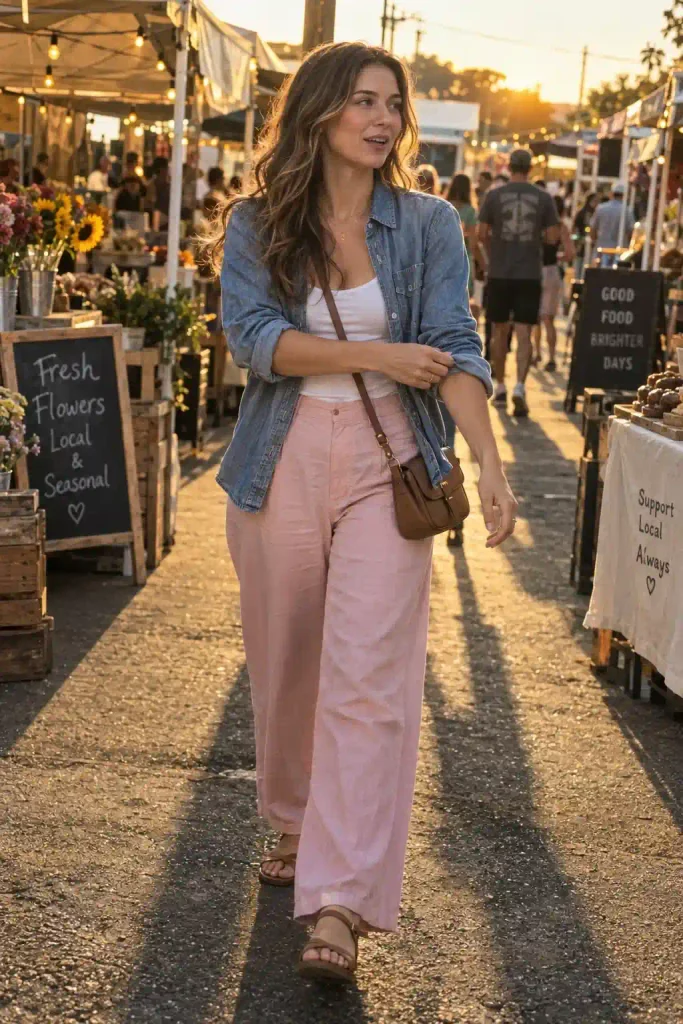 Denim button