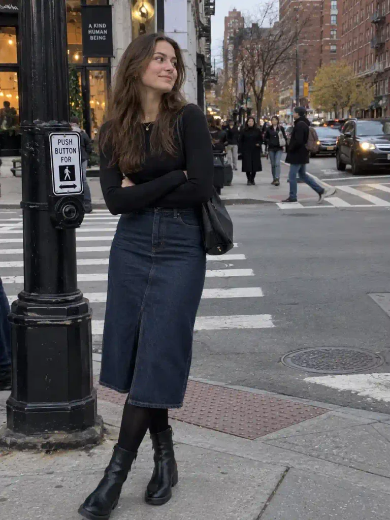 Denim skirt