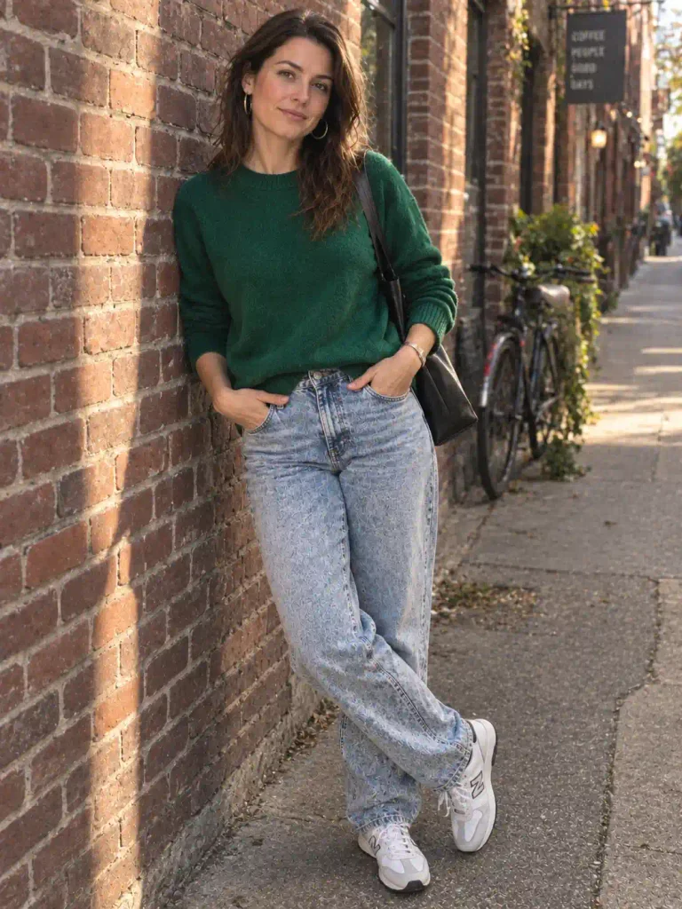 Emerald sweater with
