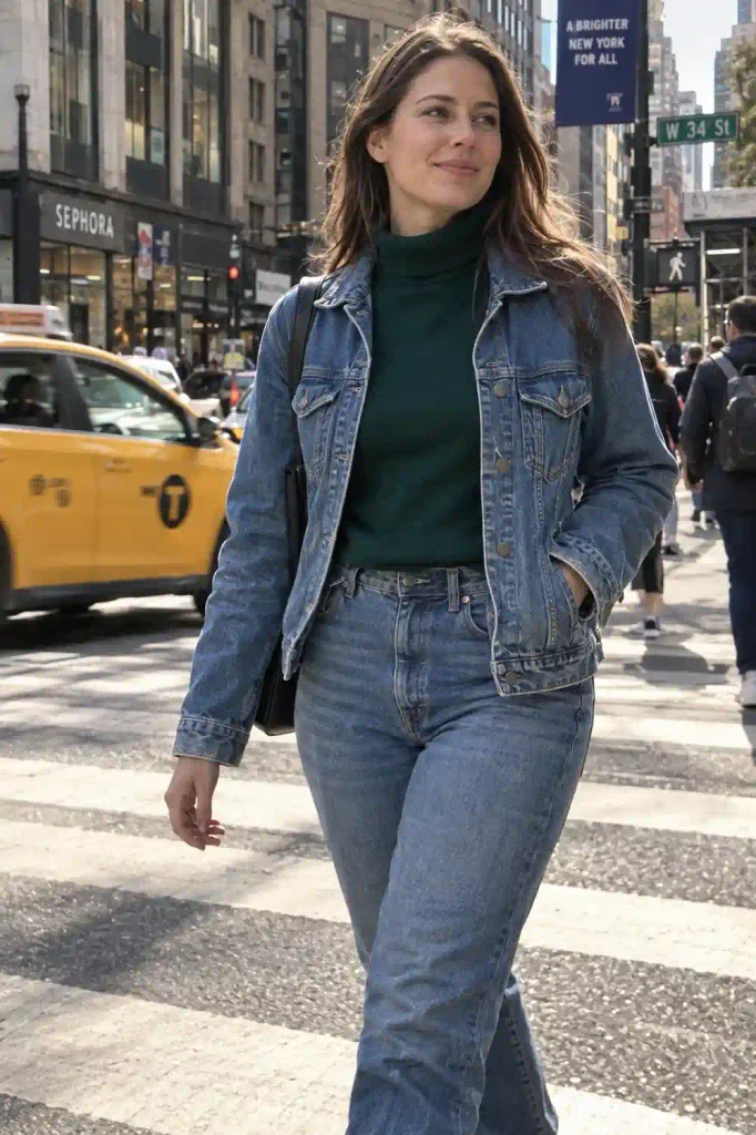 Emerald turtleneck