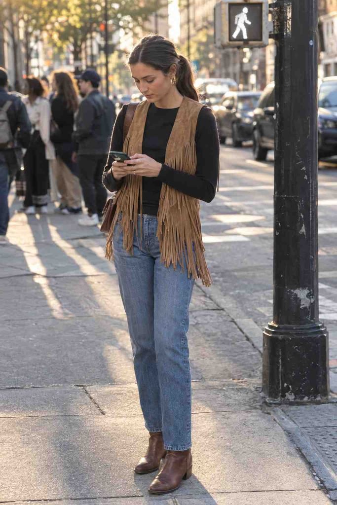Fall date night outfits with a western twist