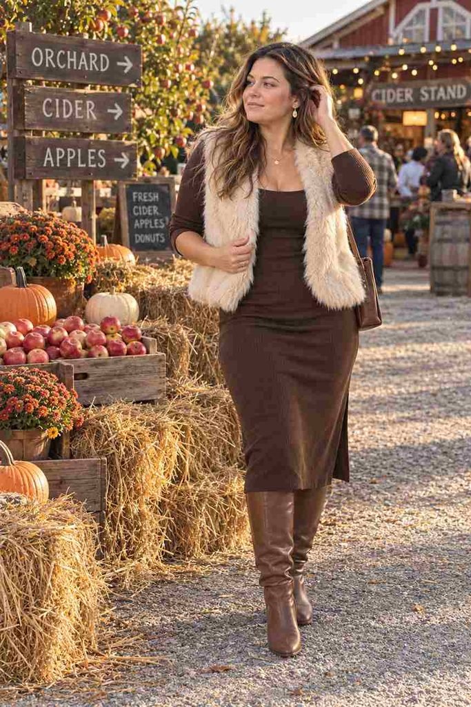 Faux fur vest 