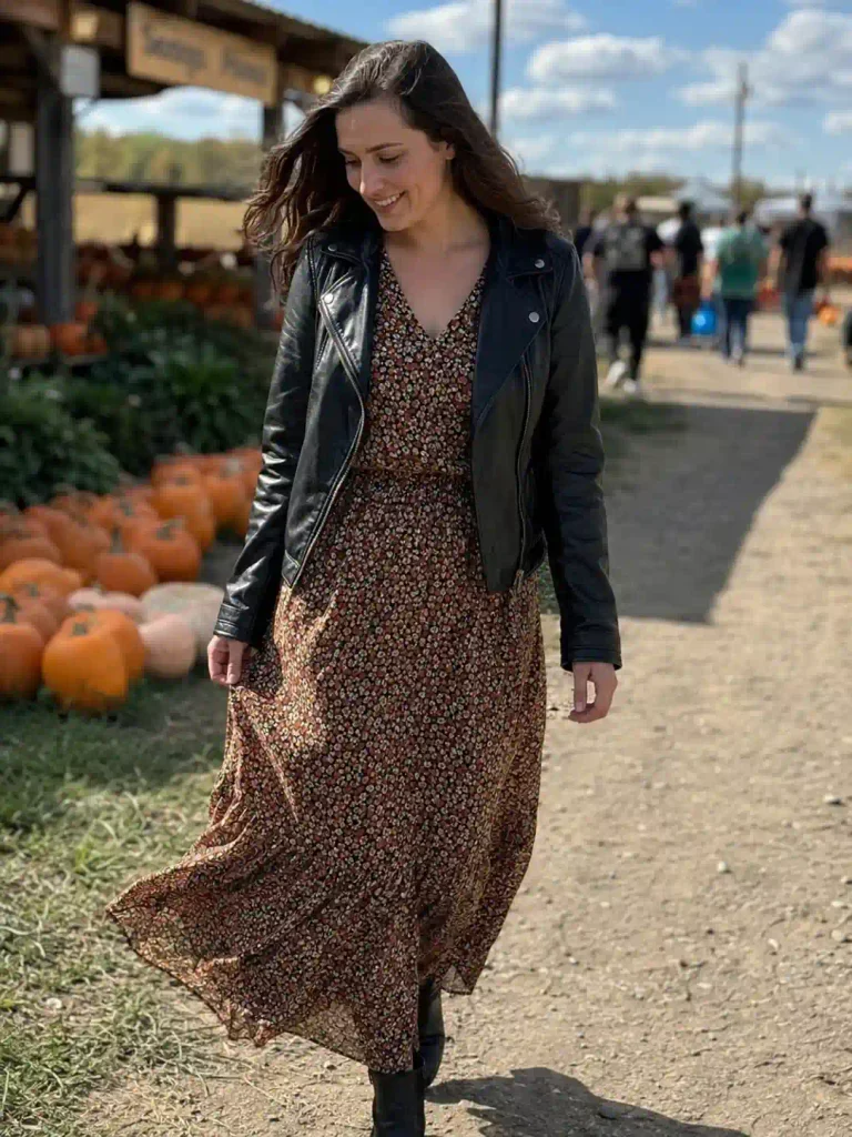 Faux leather jacket