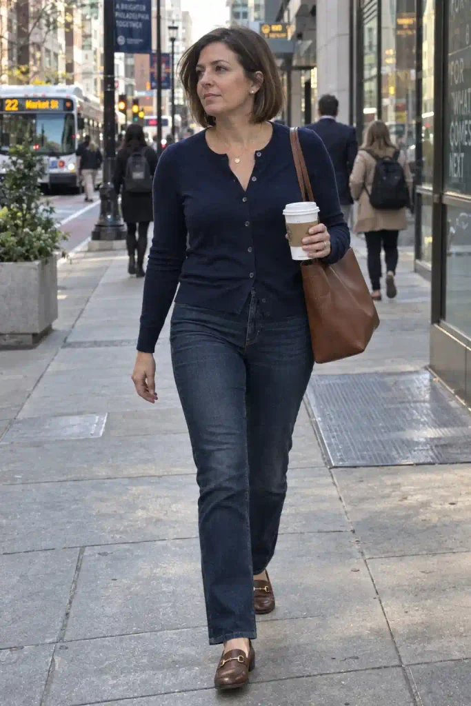 Fine-knit button cardigan