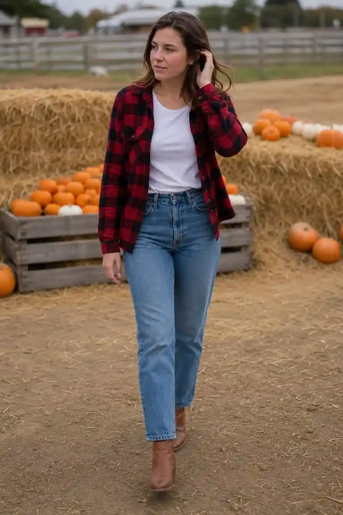 Flannel and denim