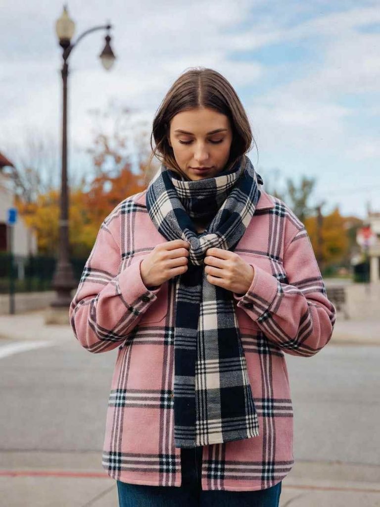 Flannel-lined leggings and a beanie