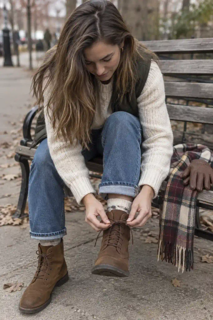 Footwear and small details that finish the look