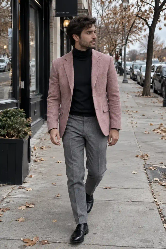 Grey wool trousers