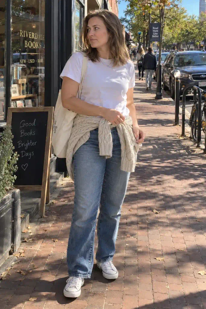 Jeans And Cardigan Outfit