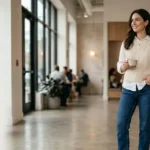 Jeans And Sweater Vest Outfit