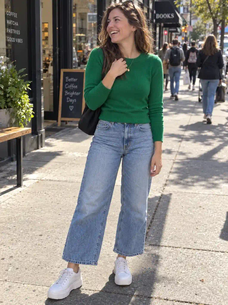 Kelly green sweater