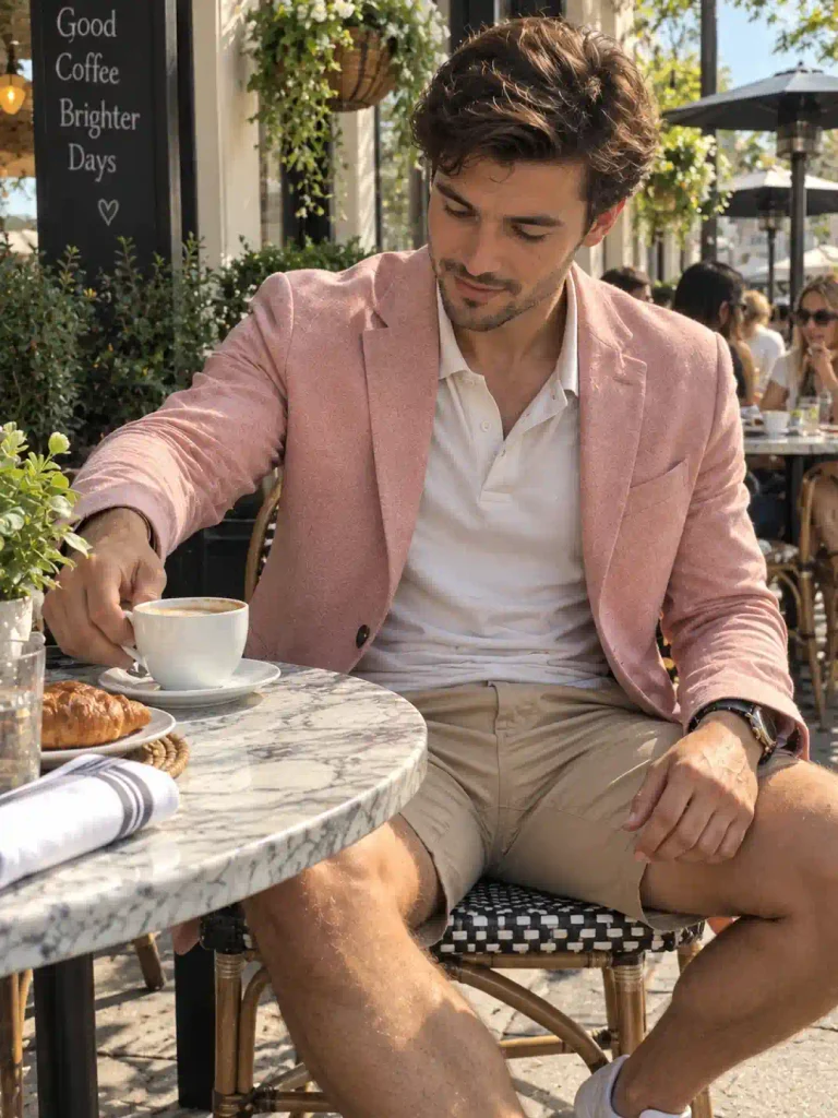 Khaki shorts,