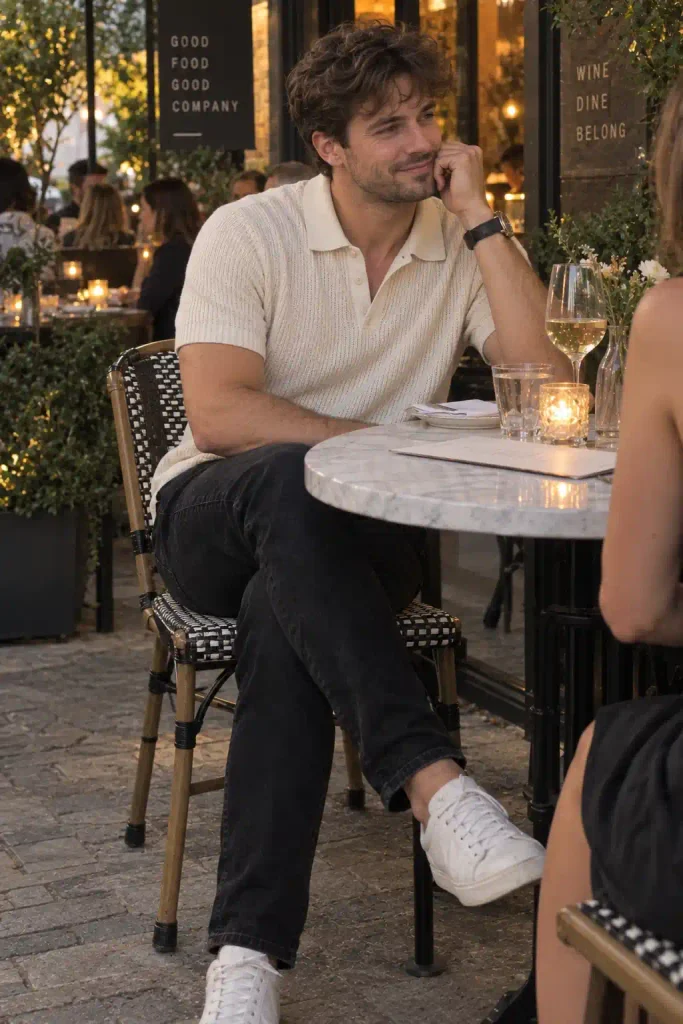 Knit polo
