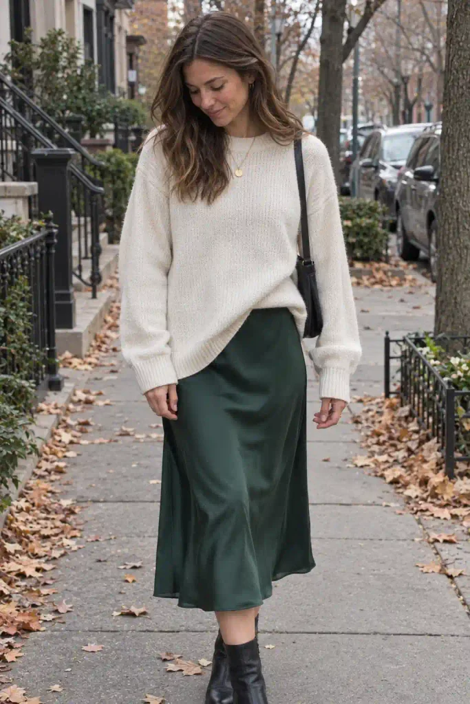 Layer dresses under sweaters