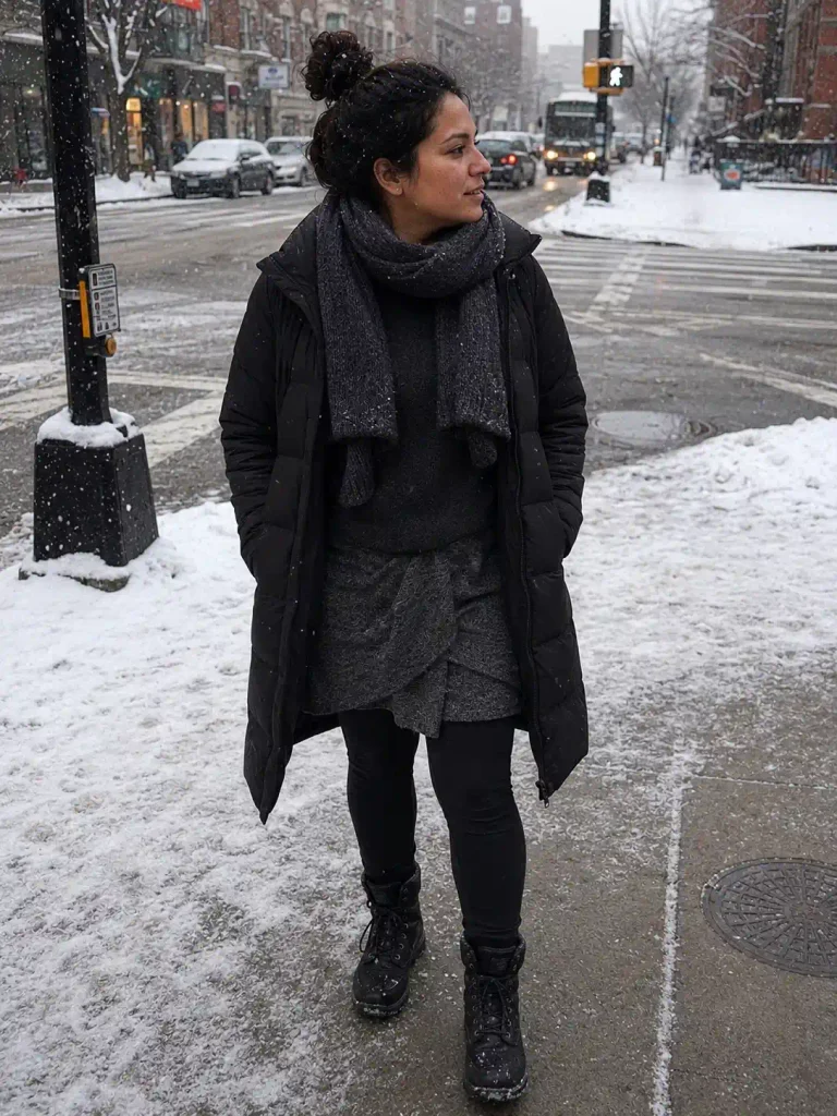 Layered skirt with two 