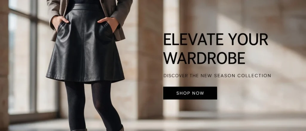 Leather Skirt With Tights