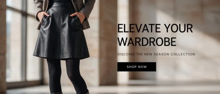 Leather Skirt With Tights