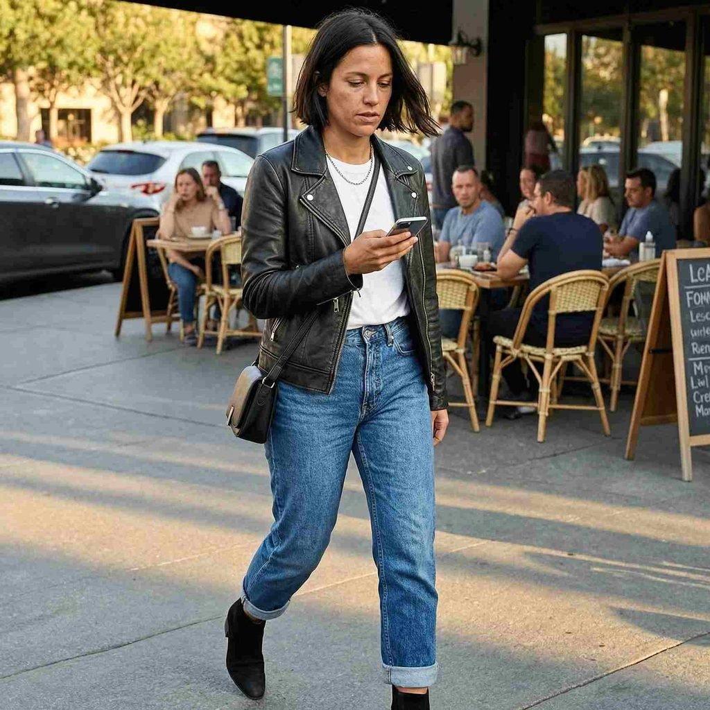 Leather jacket